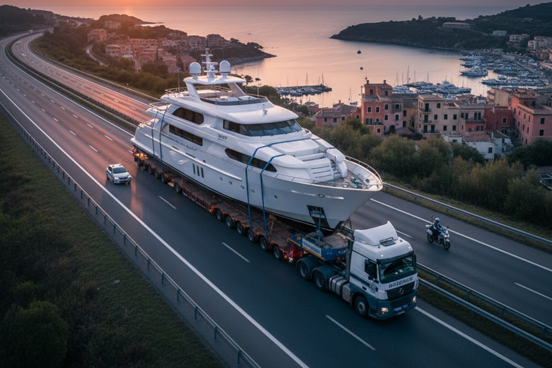 Trasporto yacht Limone sul Garda (Lombardia)