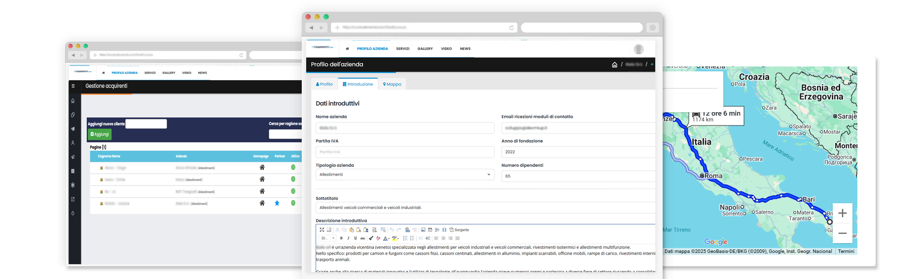 Preventivi per trasporti e logistica